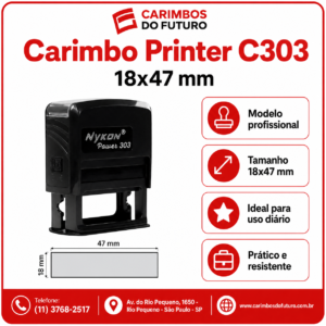 Carimbo Printer C303 – 18x47 mm
