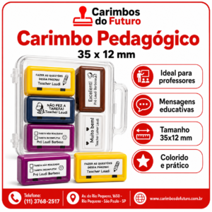 Carimbo Pedagógico – 35 x 12 mm