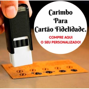 Carimbo Printer 12x12mm para Cartão fidelidade